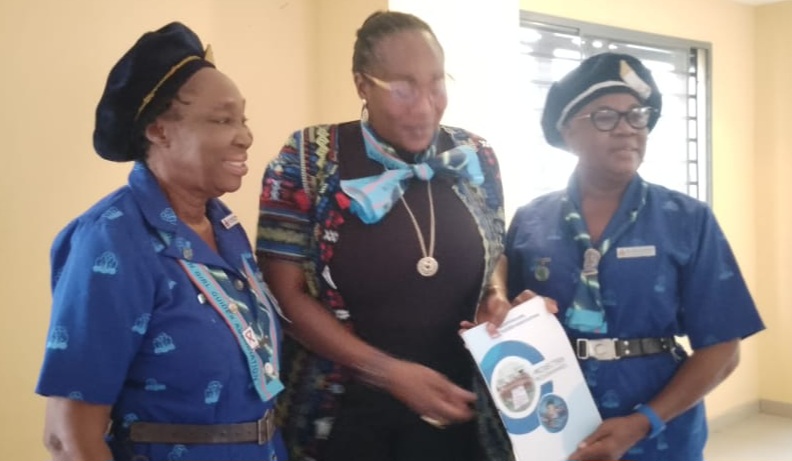 Lagos NAWOJ Chair, Dr. Adeola Ekine, Invested into Nigeria Girl Guide Association.