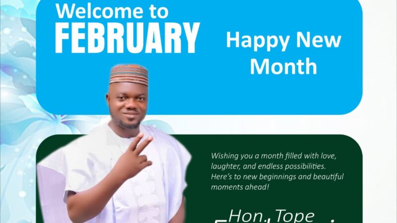 HON. TOPE FAGBEMI FELICITATES WITH OKEAGBE AKOKO, AKOKO NORTH-WEST, AND ONDO STATE RESIDENTS ON THE NEW MONTH