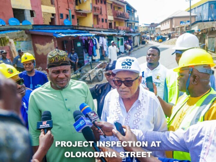 CHAIRMAN OKEOWO LEADS INSPECTION TOUR OF COMPLETED AND ONGOING PROJECTS IN IFELODUN LCDA